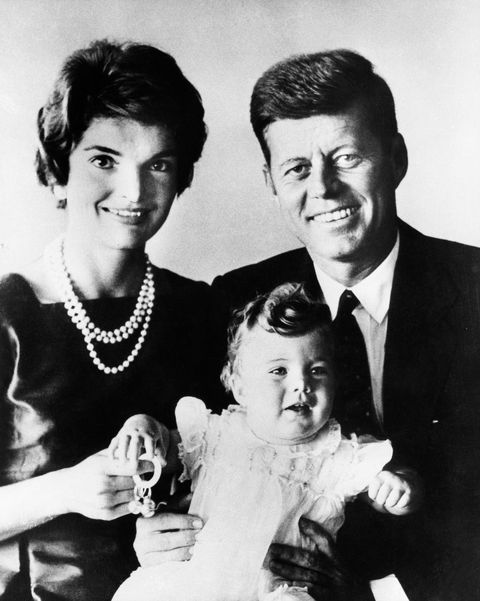 John F. Kennedy with Wife and Daughter