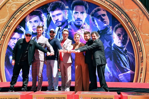 Marvel Studios' "Avengers: Endgame" Cast Place Their Hand Prints In Cement At TCL Chinese Theatre IMAX Forecourt Marvel Studios' "Avengers: Endgame" Cast Place Their Hand Prints In Cement At TCL Chinese Theatre IMAX Forecourt