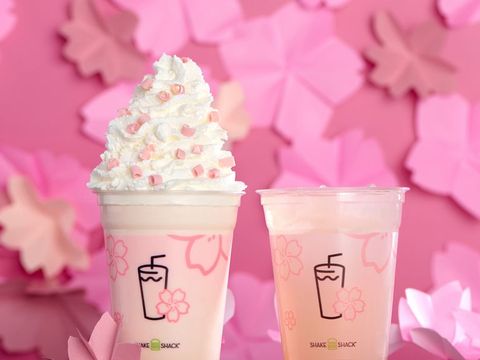 Shake Shack's New Cherry Blossom Milkshake Is A Millennial Pink Dream