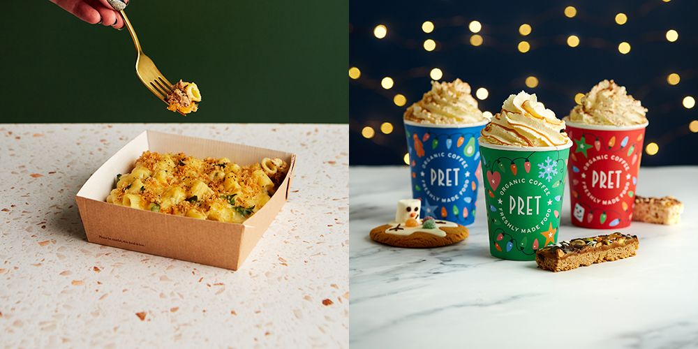 Pret A Manger’s Christmas Menu Including Drinks And Food
