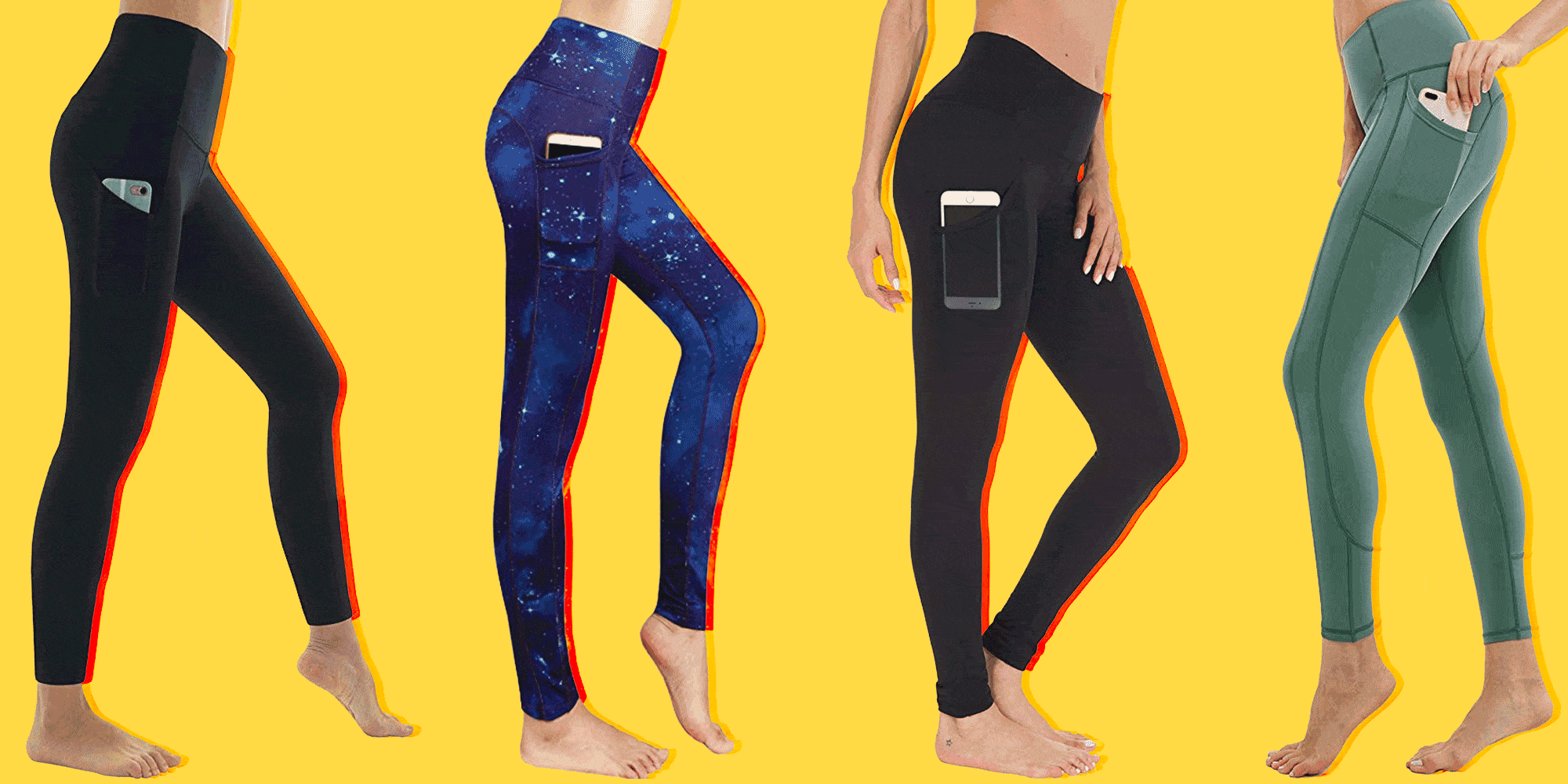 denim leggings with pockets