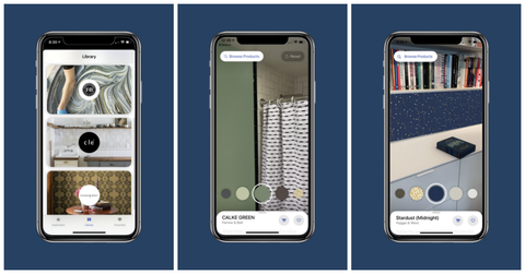 phones with primer app open on indigo background