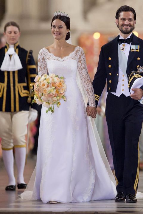 スウェーデン・ソフィア妃のウェディングドレス