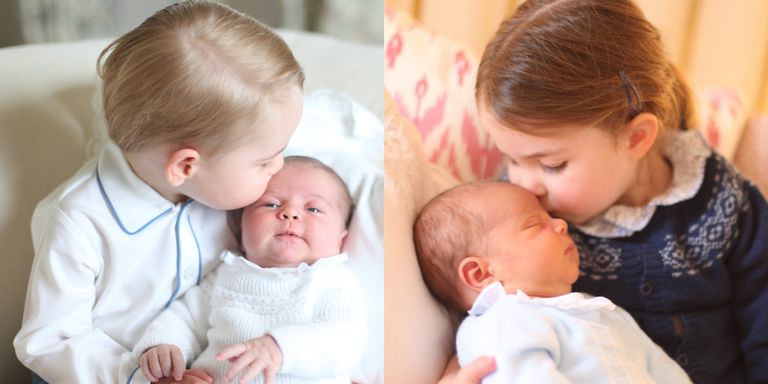 Comparing Prince Louis&#39; First Official Photo Princess Charlotte First Photo Prince George