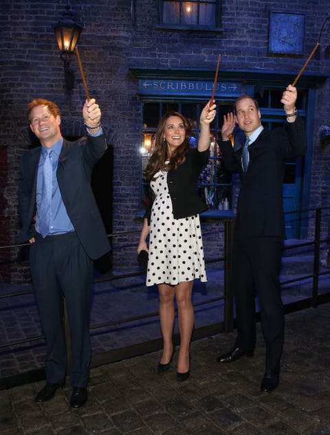 The Duke And Duchess Of Cambridge And Prince Harry Attend The Inauguration Of Warner Bros. Studios Leavesden