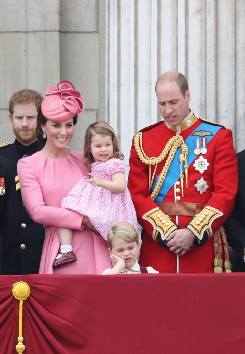 princess charlotte polka dots Trooping The Colour 2017