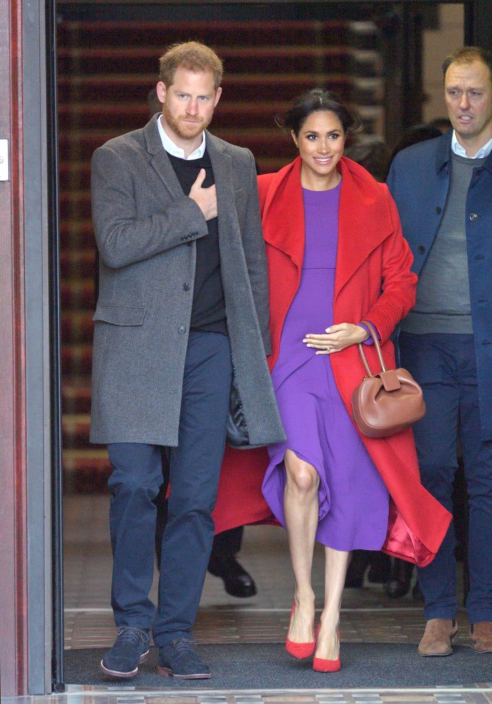 meghan purple dress