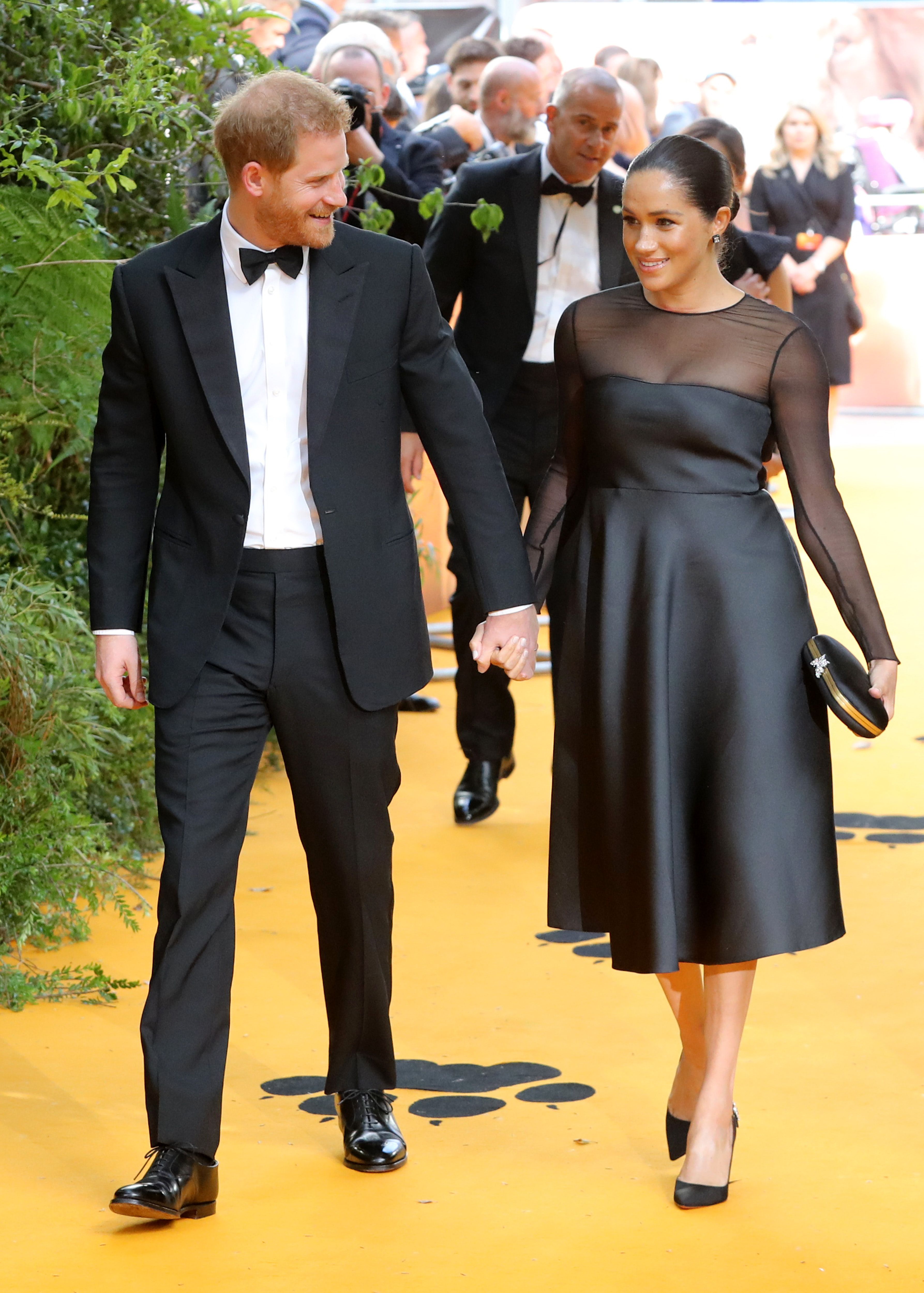 meghan black dress