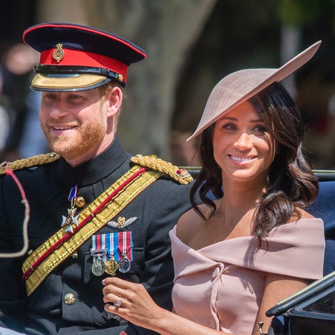 Meghan Markle and Prince Harry at Trooping The Colour 2018 Meghan Markle and Prince Harry at Trooping The Colour 2018