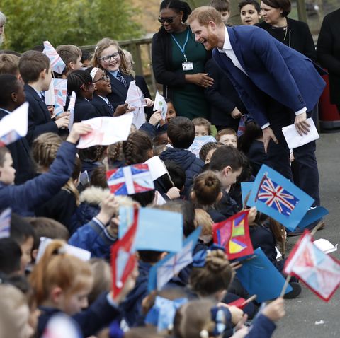 The Duke Of Sussex Visits St Vincent's Catholic Primary School In Acton