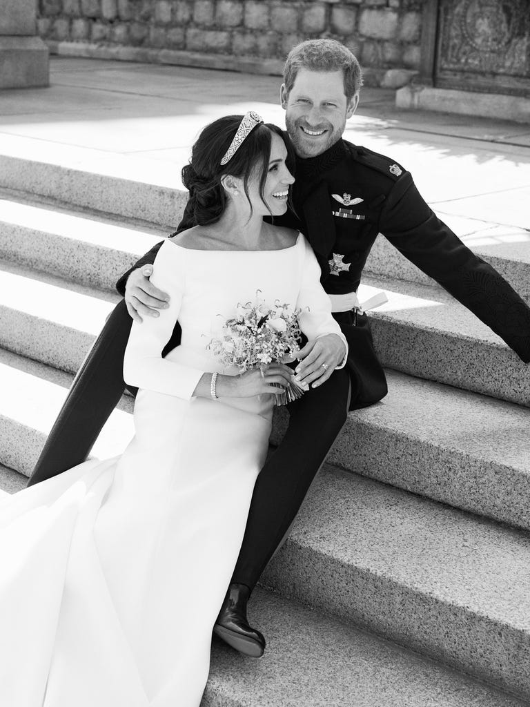 Pangeran Harry dan Meghan Markle menikah pada 19 May 2018 di St George's Chapel, Windsor Castle.