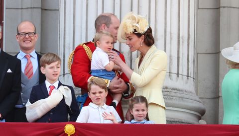 Prince Louis on the Buckingham Palace balcony