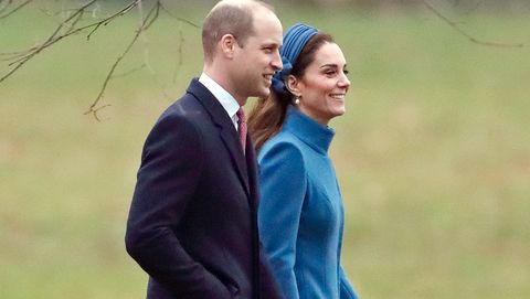 The Royal Family Attend Church At Sandringham