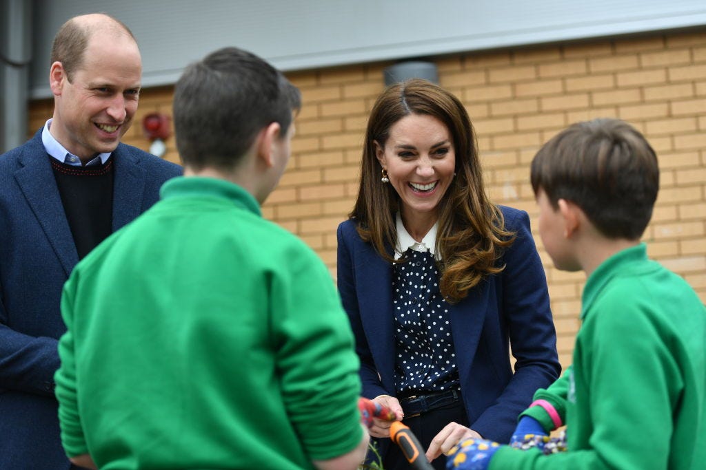 The Duchess of Cambridge wows in polka dot blouse for day of engagements with Prince William