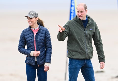 The Duke And Duchess Of Cambridge Step Out At The Beach During Return To St Andrews