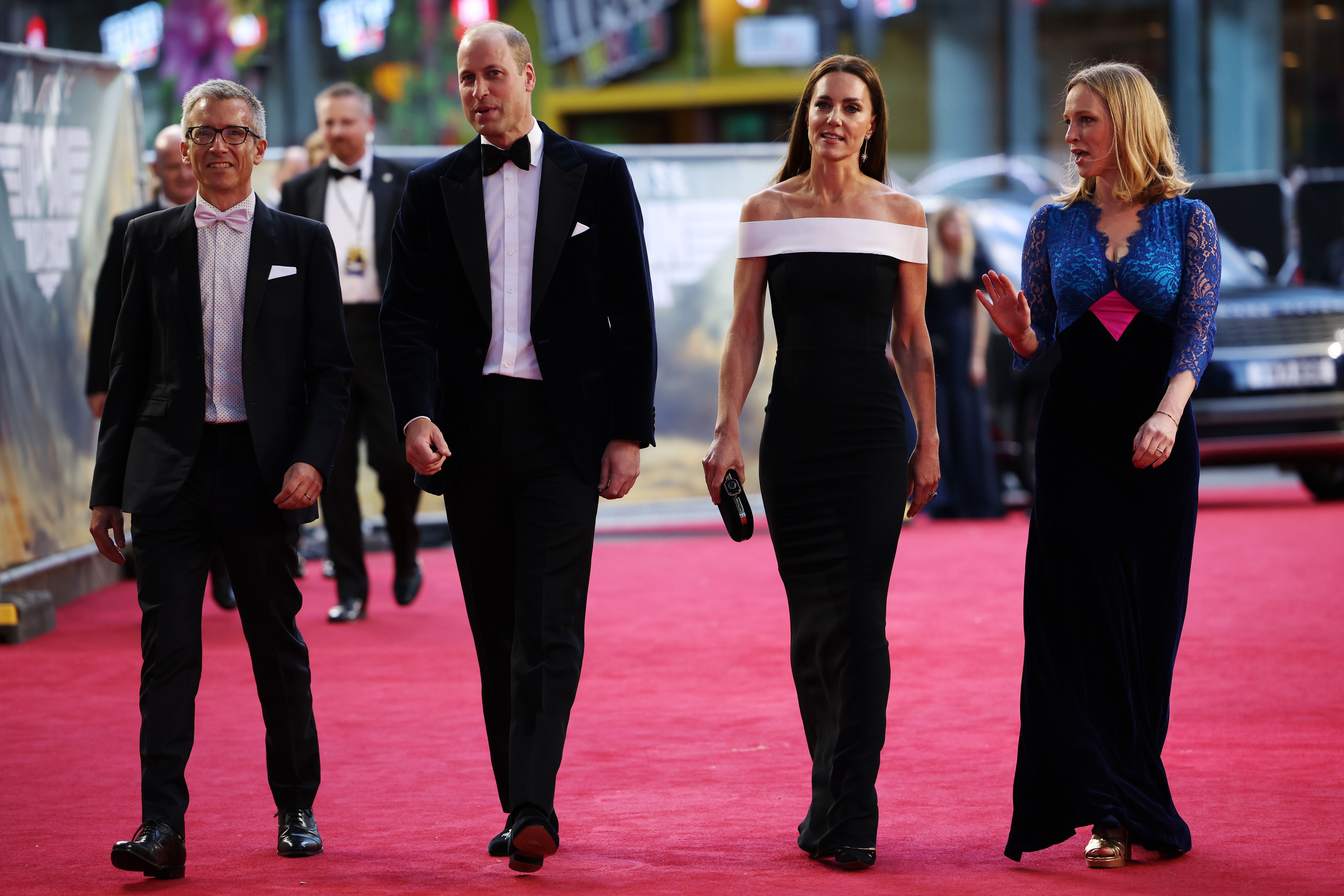 Kate Middleton Goes Glam In A Black Column Gown At The ‘top Gun Maverick Premiere Flipboard