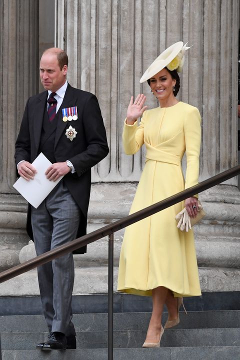 Kate Middleton in a yellow dress