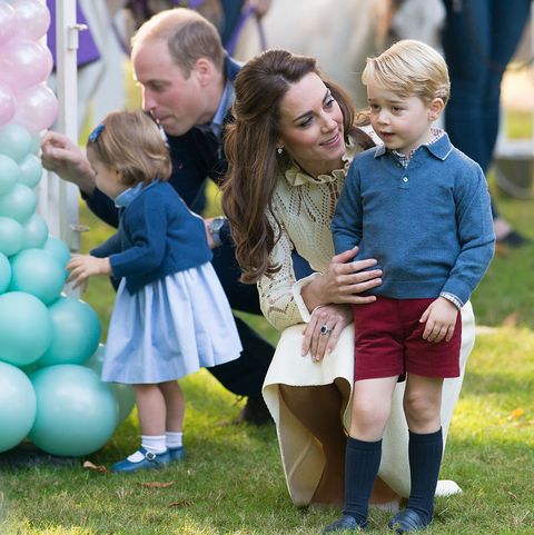 Kate Middleton and Prince William with Princess Charlotte and Prince George
