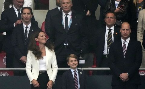 kate middleton and prince george at the italy v england uefa euro 2020 final