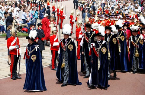 princess anne prince andrew edward Order Of The Garter Service At Windsor Castle