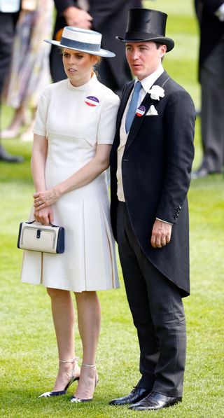 Beatrice of York and husband Edoardo on the second day of Royal Ascot 2022