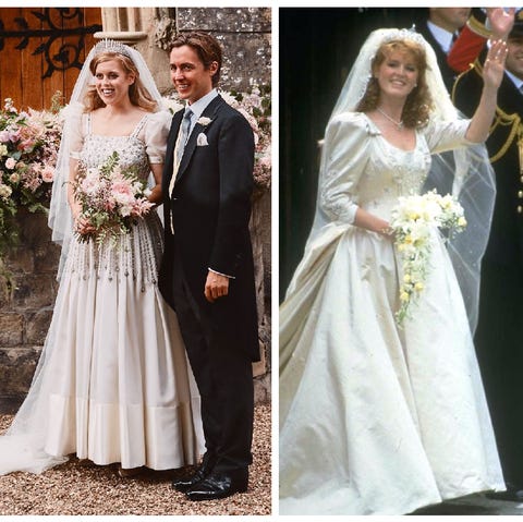 Princess Beatrice's wedding dress mirrored Sarah Ferguson's gown