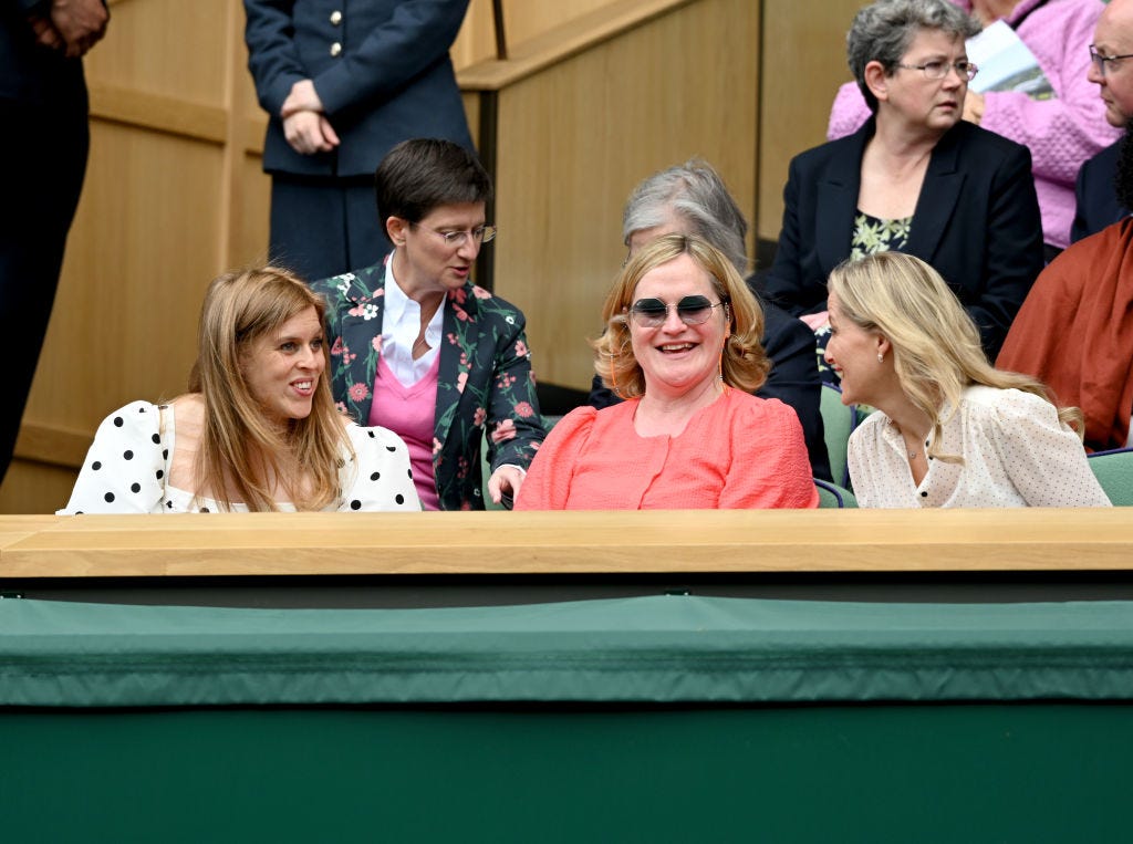 Princess Beatrice Matches Her Aunt, Sophie, Countess of Wessex, at Wimbledon