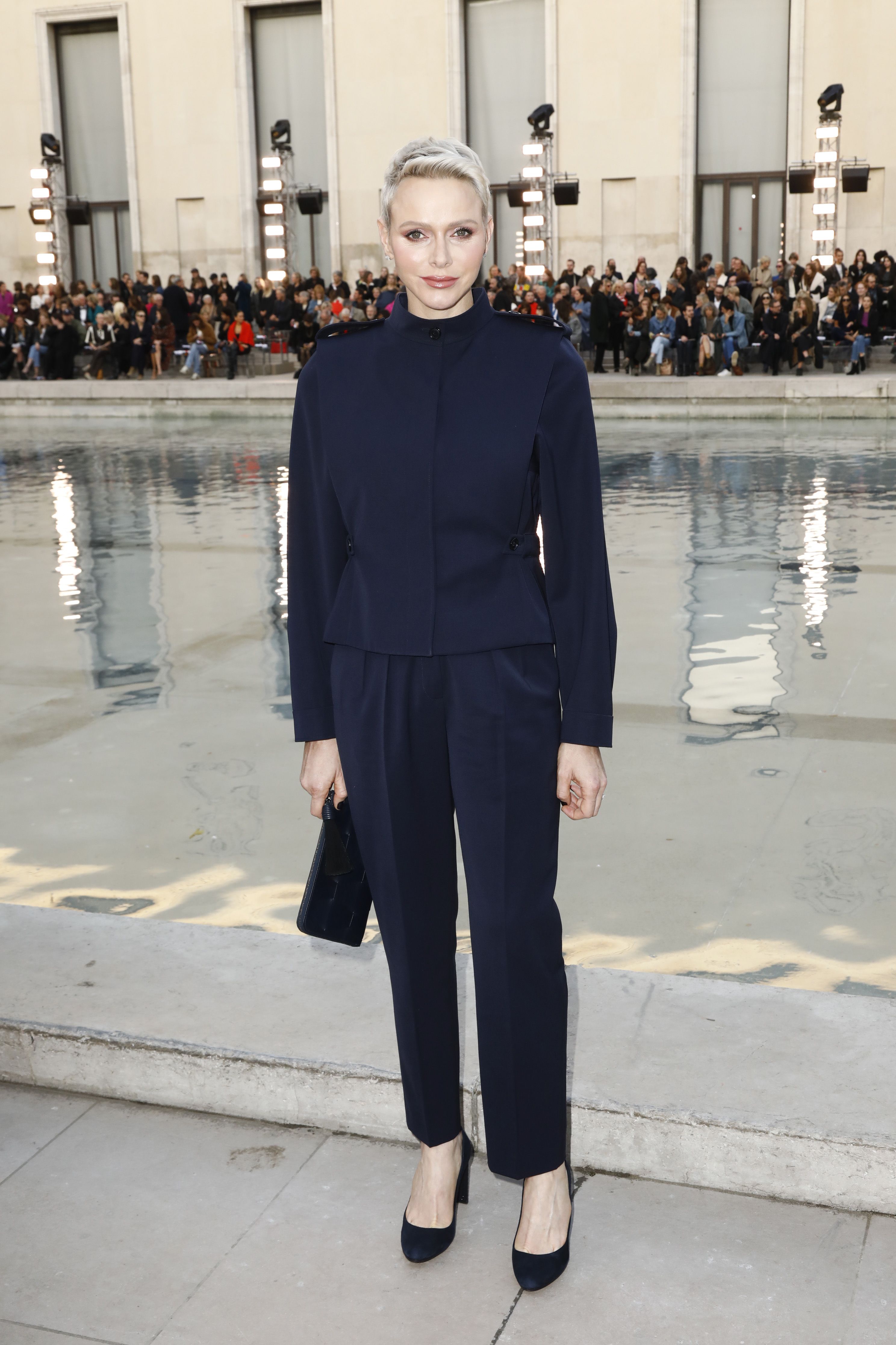 Ana de Armas attends the Louis Vuitton SS22 show during Paris Fashion Week  in Paris, France