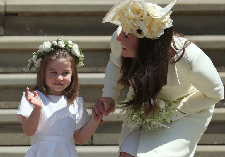 Image result for Princess Charlotte at Harry's wedding