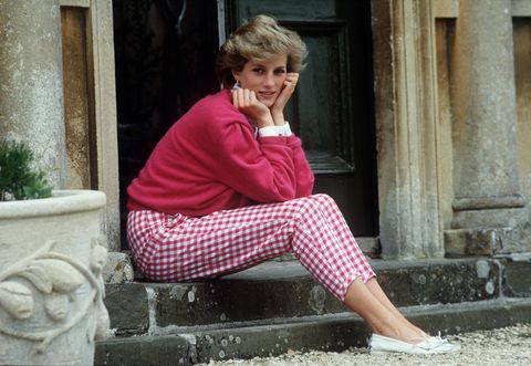 diana, princess of wales 1961   1997 sitting on a step at her home, highgrove house, in doughton, gloucestershire, 18th july 1986 photo by tim graham photo library via getty images