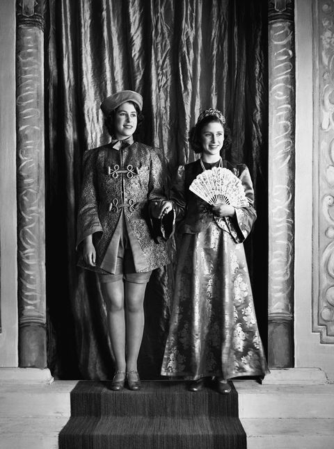 Princess Elizabeth and Princess Margaret in Costume