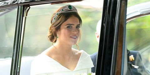 Princess Eugenie wedding dress and tiara