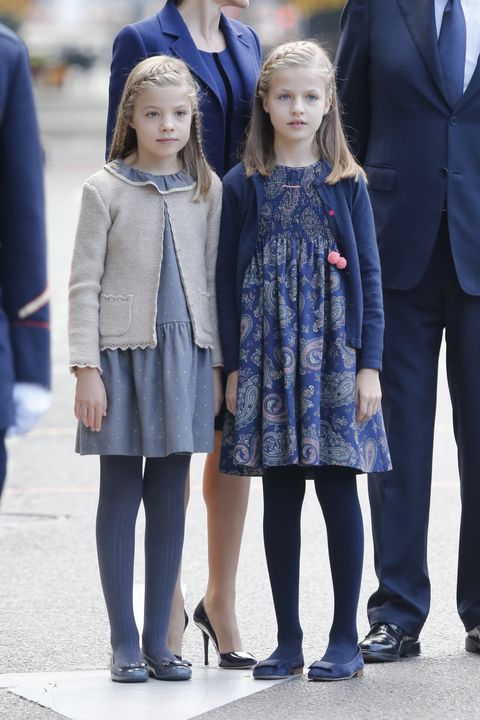 spanish royals attend national day military parade 2015