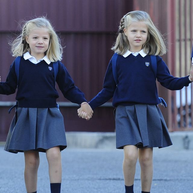 spanish royals leonor and sofia attend first week of school