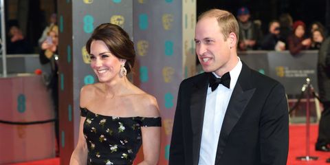 Kate Middleton and Prince William at the BAFTAs