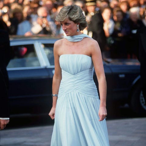 Prinses Diana op de rode loper van het Cannes Film Festival 1987