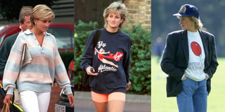 Prinses Diana Wijlen prinses Diana in sportswear.