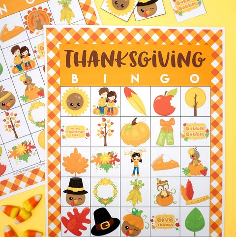 happiness is homemade thanksgiving bingo