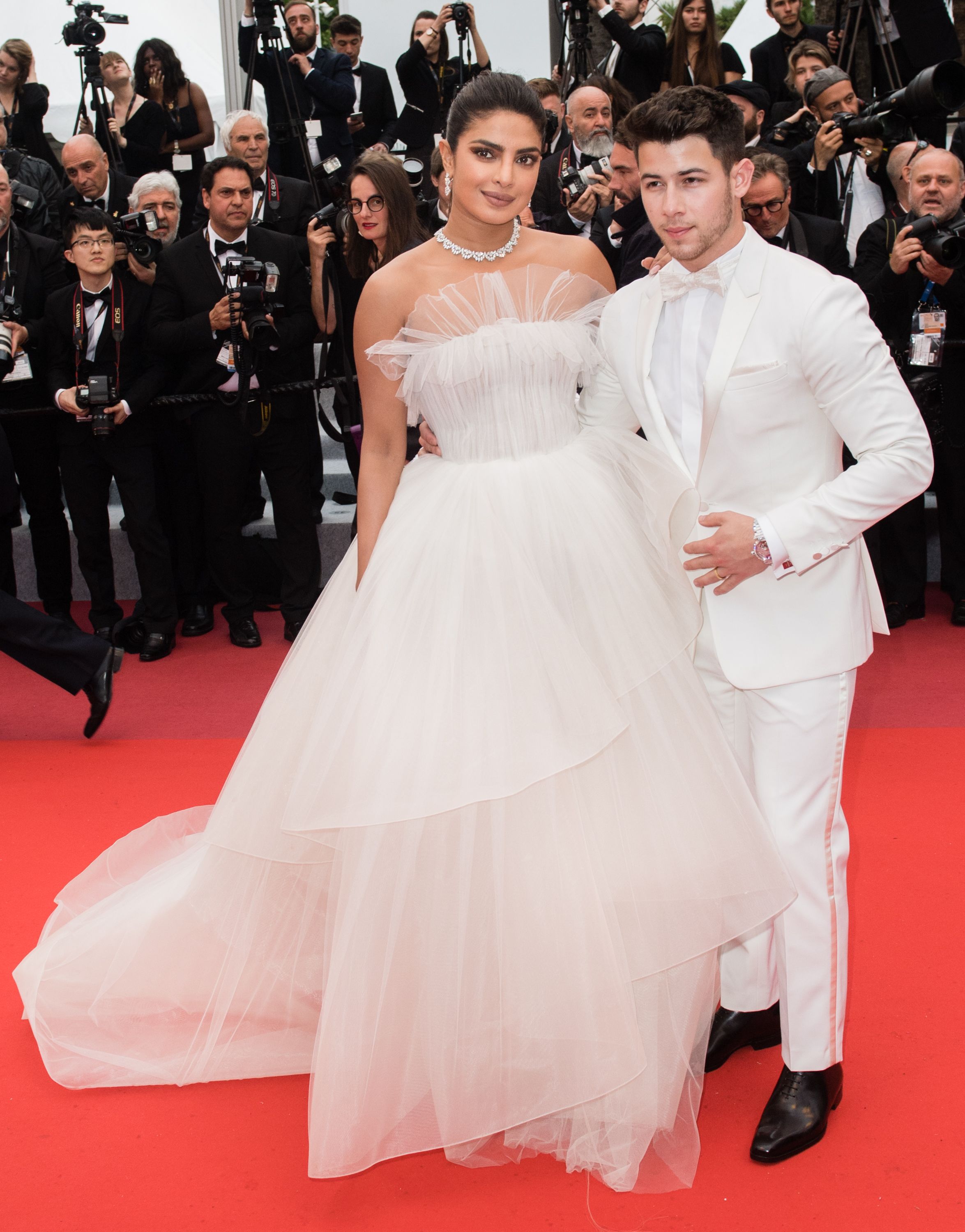 priyanka chopra white wedding gown