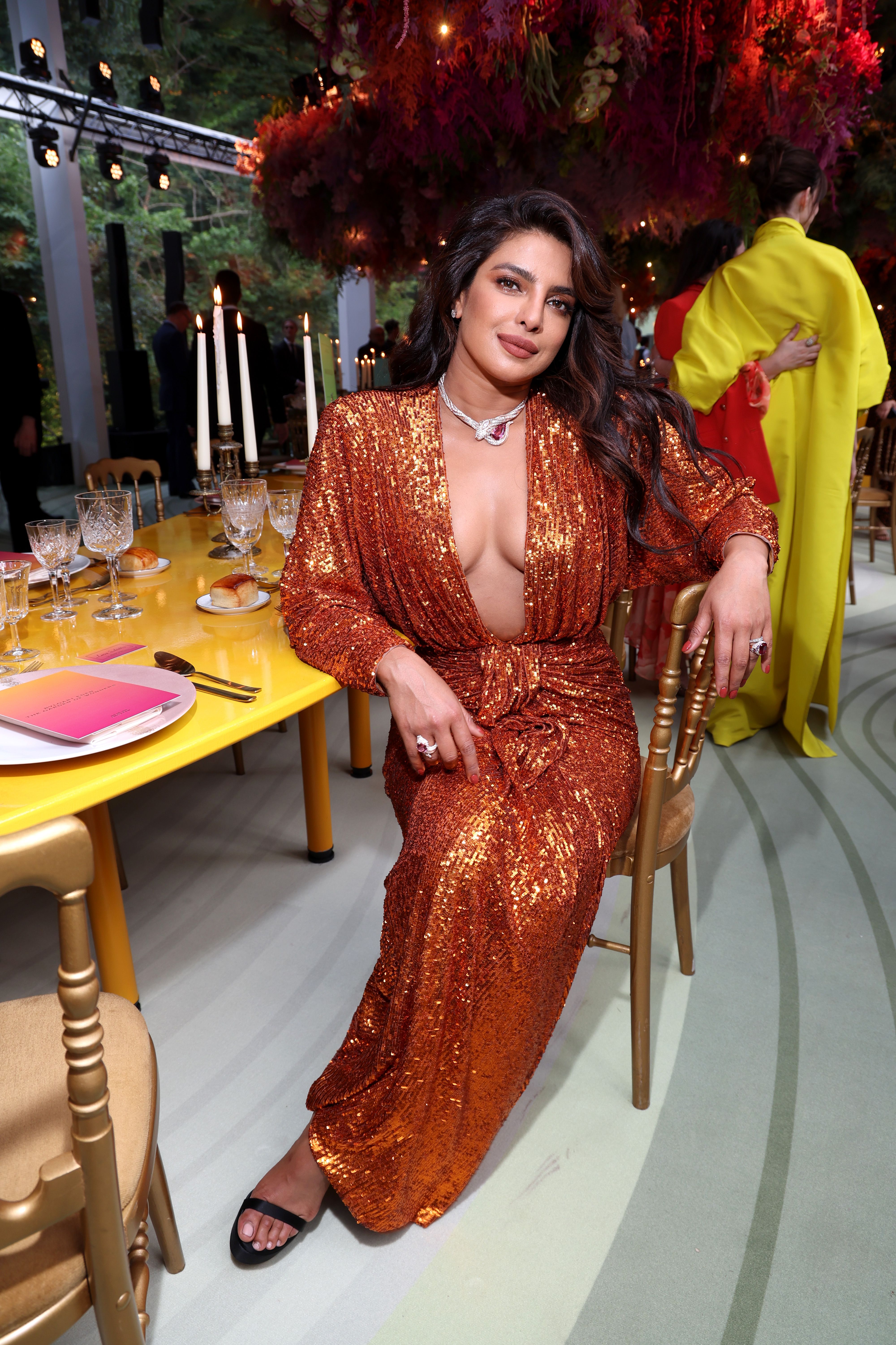 Priyanka Chopra Ki Nangi Bf - Priyanka Chopra just wore a dramatically deep v-neck gown