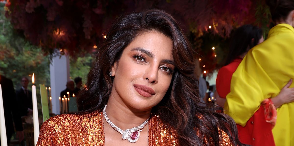 Priyanka Chopra Looks Absolutely *Fire* in a Gown Slashed to the Waist