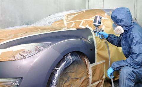 Professional car painting.