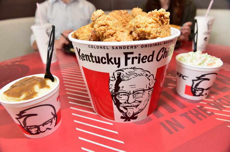 KFC Is 3D-Printing Chicken Nuggets. Promotional-atmosphhere-at-kfc-on-april-4-2018-in-news-photo-1595347314.jpg?crop=1.00xw:1