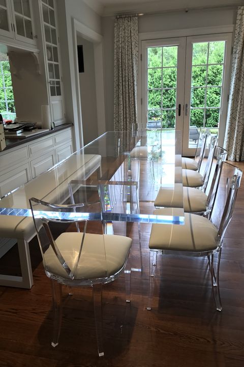 Acrylic Dining Chair Ideas, Clear Kitchen Table Chairs