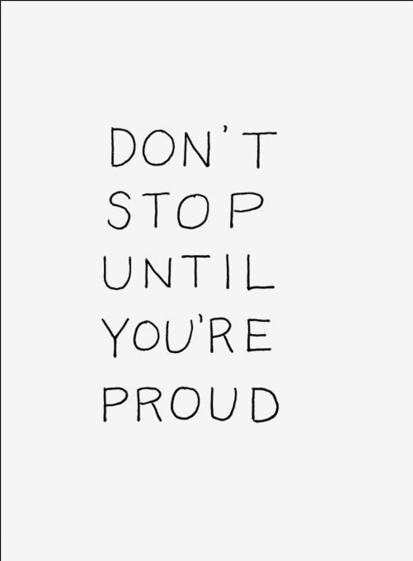 you week off. dont quit.