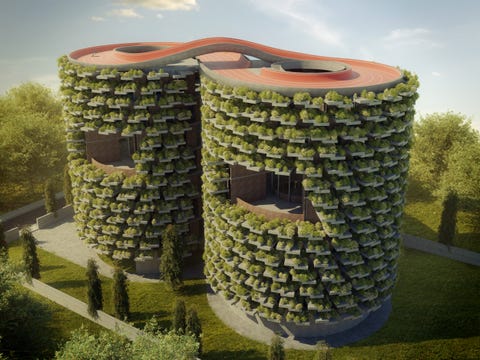 proyecto forest del estudio de arquitectura nudes, un colegio que conecta con la naturaleza