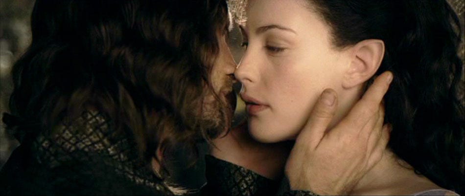 This is sex between elves in The Lord of the Rings according to Tolkien: “too intense to be endured for long”