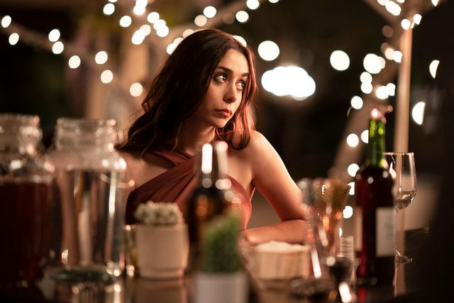 palm springs    when carefree nyles andy samberg and reluctant maid of honor sarah cristin milioti have a chance encounter at a palm springs wedding, things get complicated when they find themselves unable to escape the venue, themselves, or each other sarah cristin milioti, shown photo by christopher willardhulu