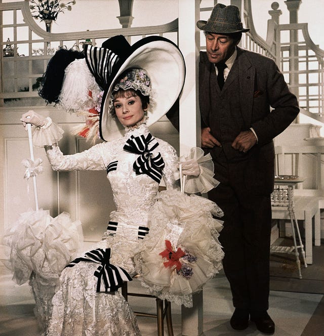 audrey hepburn y rex harrison en my fair lady