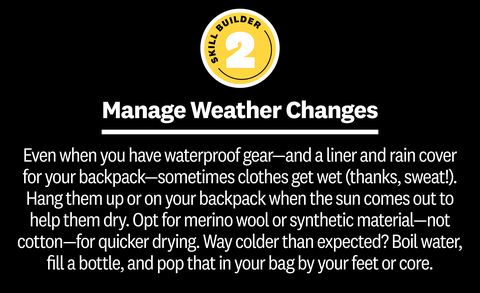 manage weather changes